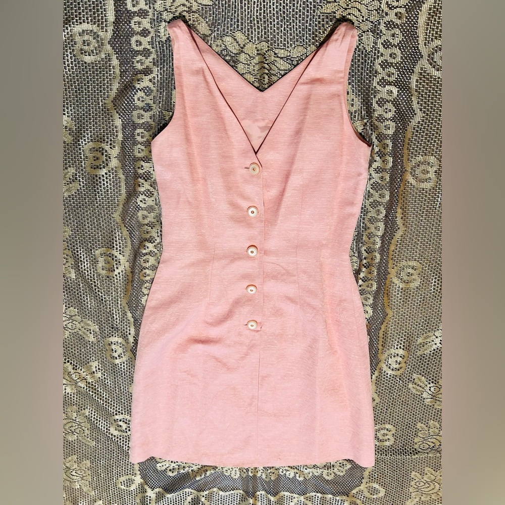 Pink Adrienne Papell dress